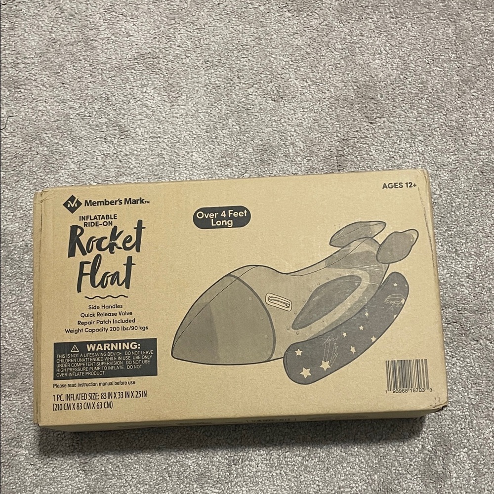 Member's Mark Inflatable Ride-On Rocket Float